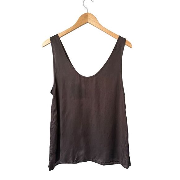 ZARA Limited Edition Chocolate Brown Embroidered Camisole Size S - Picture 8 of 12